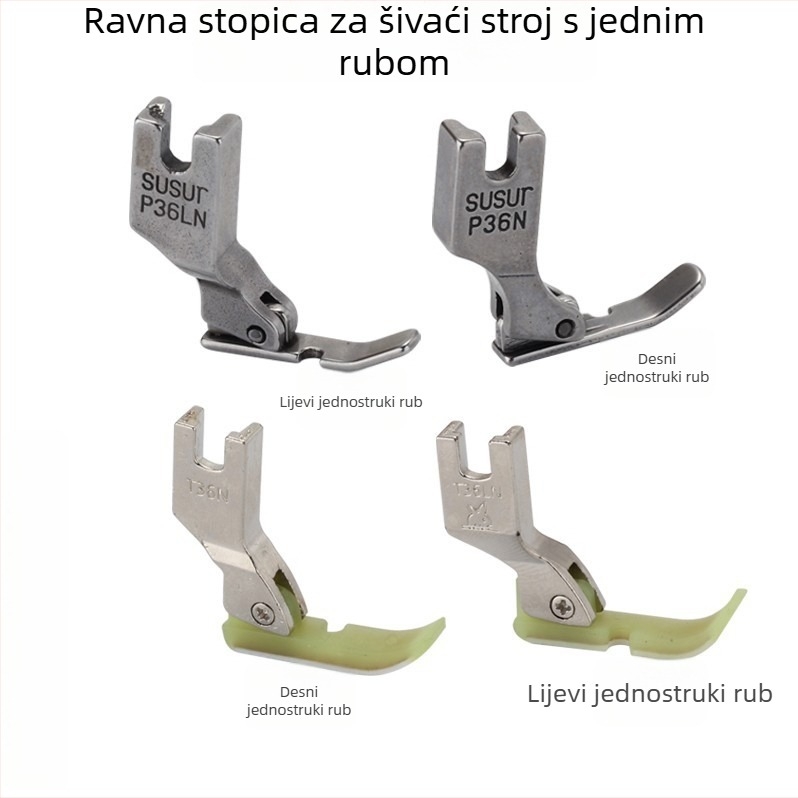 Ravna plastična noga pritiska za industrijski šivaći stroj, čelična noga za kožu, osnovna pločica T36LN/P36N