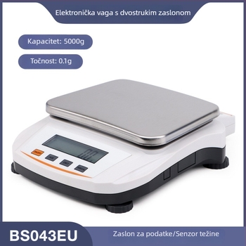 Laboratorijska visoko precizna digitalna vaga, rezolucija 0,1 g, višenamjenska gram vaga