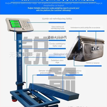 Sharp Arrow Scale Industrijska stolna vaga od nehrđajućeg čelika, 0–300 kg, vodootporna, visoka preciznost