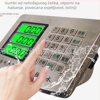 Sharp Arrow Scale Industrijska stolna vaga od nehrđajućeg čelika, 0–300 kg, vodootporna, visoka preciznost