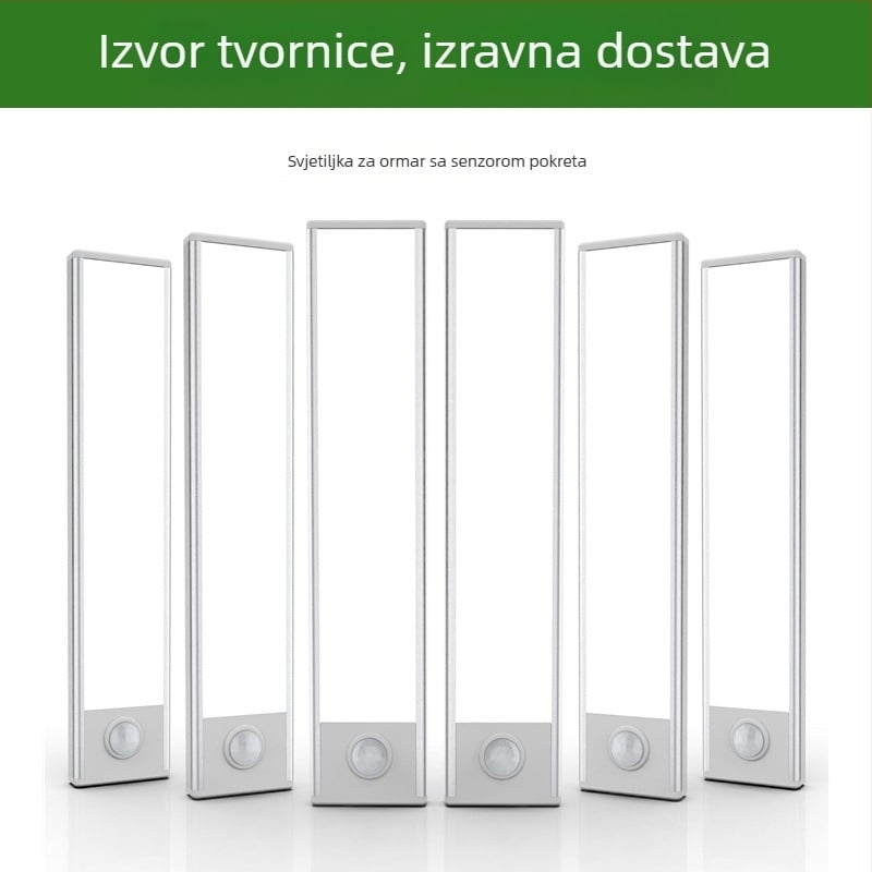 Senzorsko svjetlo za ormar – ultra tanka LED traka, magnetska samoljepljiva, tri boje topline