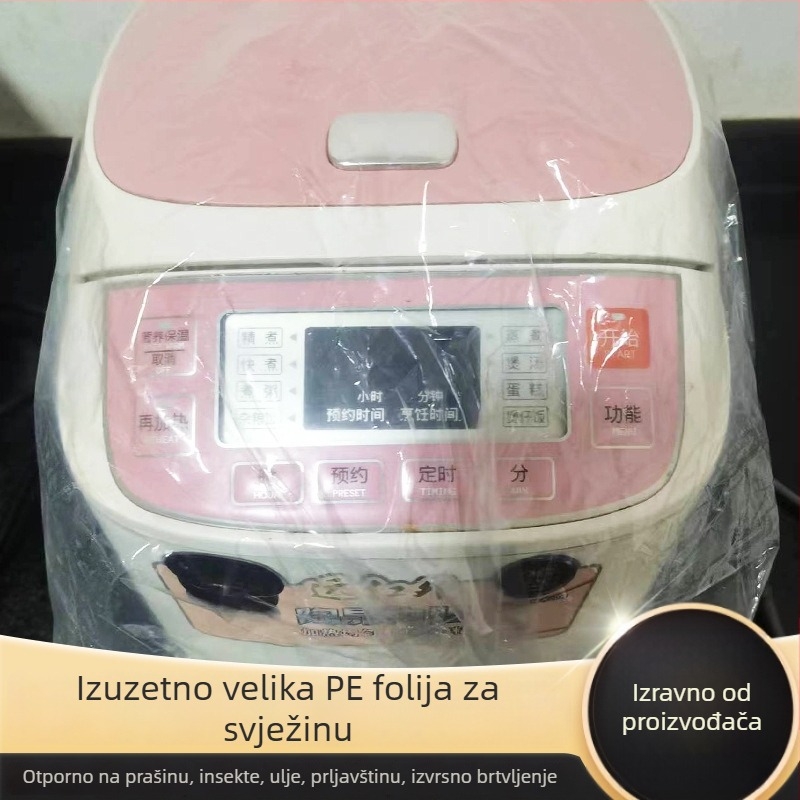 Prozirni zaštitni poklopac za posudu za rižu i pladanj za mikrovalnu – ekstra velike veličine, debeli štitnici od prašine i kukaca