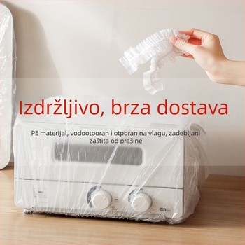 Prozirno zaštitno pokrivalo za mikrovalnu pećnicu i kuhalo za rižu, PE materijal, jednokratna upotreba
