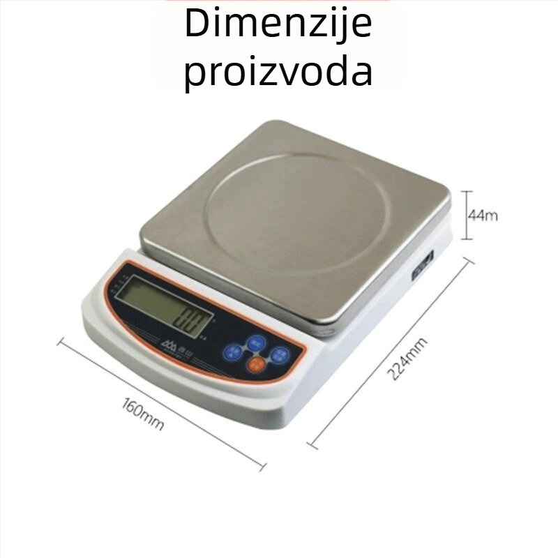 Xiangshan EI-02HS Visoko precizna kuhinjska vaga od nehrđajućeg čelika, preciznost 0,1 g za kućnu upotrebu i pečenje