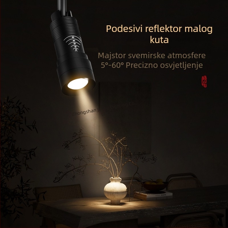 Površinski montirani podesivi spot sa zumom, uski snop, LED downlight za čajnu sobu, ulaz u restoran i hodnik