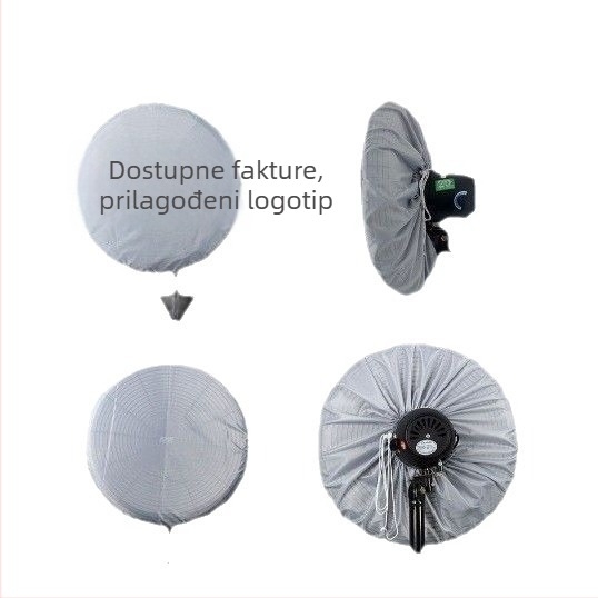 Industrijski pokrov za prašinu ventilatora - ekstra velika, univerzalna za zidne i viseće ventilatore