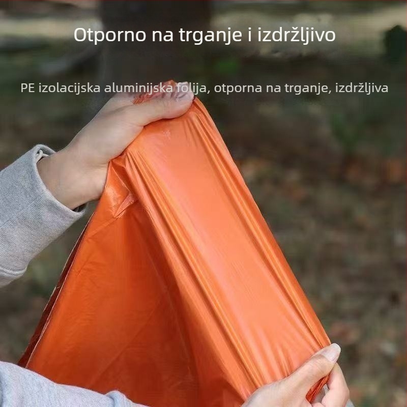 Jednokratna termička pončo s aluminijskom folijom za kampiranje na otvorenom