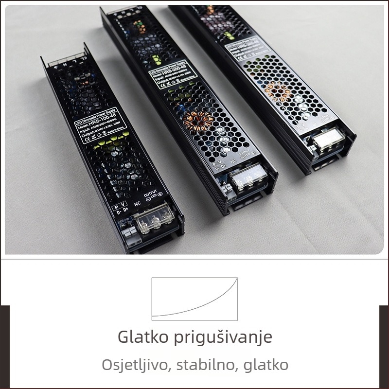 DALI 0-10V dimmable LED magnetsko tračničko svjetlo s napajanjem konstantnog napona, 48V 150W