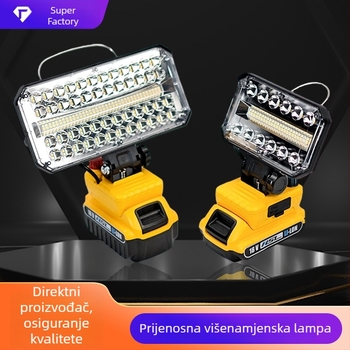 Vanjsko LED flood svjetlo s baterijskim paketom — dugotrajno osvjetljenje s prilagodljivim snopom, za gradilišta i otvorene prostore