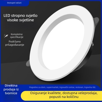 LED ugrađeni stropni downlight — promjeri 2.5in/3.5in/4in/6in, snaga 5W/9W/12W/18W, otvor za rezanje
