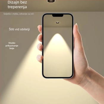 Ugradbeni LED spot svjetlo s izuzetno uskim okvirom, duboko kupolasto tijelo, antirefleksno, potpuno spektralno osvjetljenje za dnevni boravak