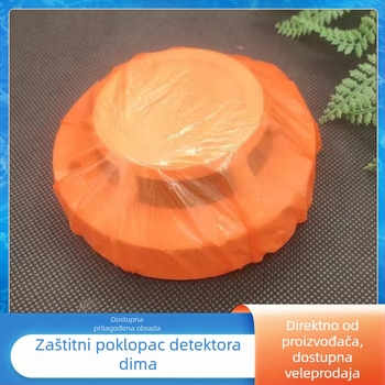 Jednokratno plastično zaštitno kućište za detektor dima, okruglog oblika, zaštita od prašine i vlage, veličine 10 cm i 16 cm