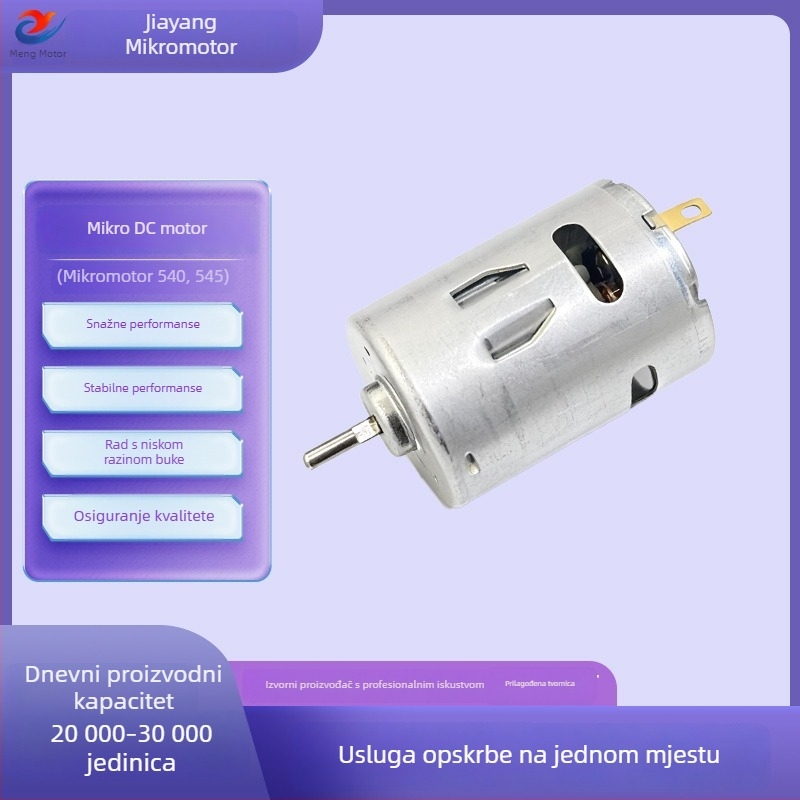545 motor s žljebom za električne alate: vibracijski motor, vodena pumpa, masažer, motor za igrački auto