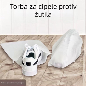 Torba za pohranu cipela i sušenje, prijenosna torba od netkane tkanine za bijele cipele — sprječava požutilost, zaštita od sunca, izdržljiva, otporna na prašinu i plijesan