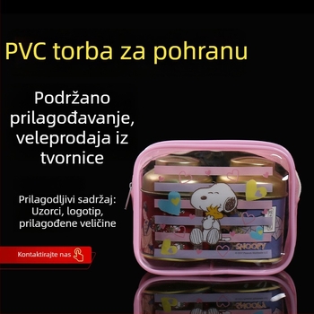 Prozirna vodootporna kozmetička torbica PVC za putovanje
