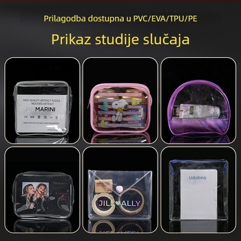 Prozirna vodootporna kozmetička torbica PVC za putovanje