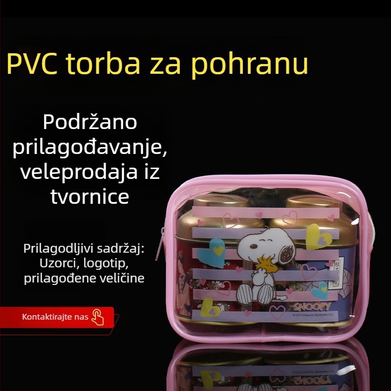 Prozirna vodootporna kozmetička torbica PVC za putovanje