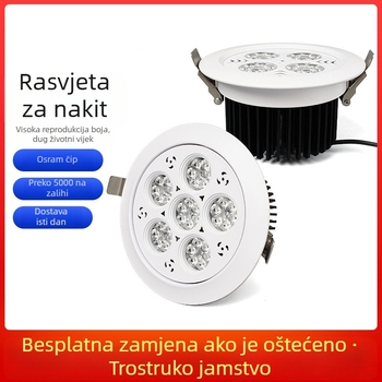 Ugradni projektor za nakit s nefritnim satom, osvjetljenje nefrita za stropnu vitrinu