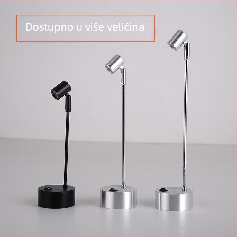 LED reflektor za vitrinu, baterijsko napajanje, bežično nužno svjetlo, stubni LED reflektor za zlatni nakit i žad