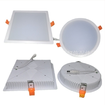 LED integrirani downlight, četvrtast ili okrugli, veličine 3–8 inča, hladno bijela 6500K, kućište od lijevanog aluminija, skrivena ugradnja