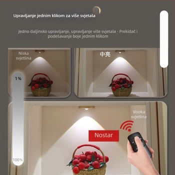 LED reflektor za vitrinu s bežičnim daljinskim upravljačem i magnetskim nosačem
