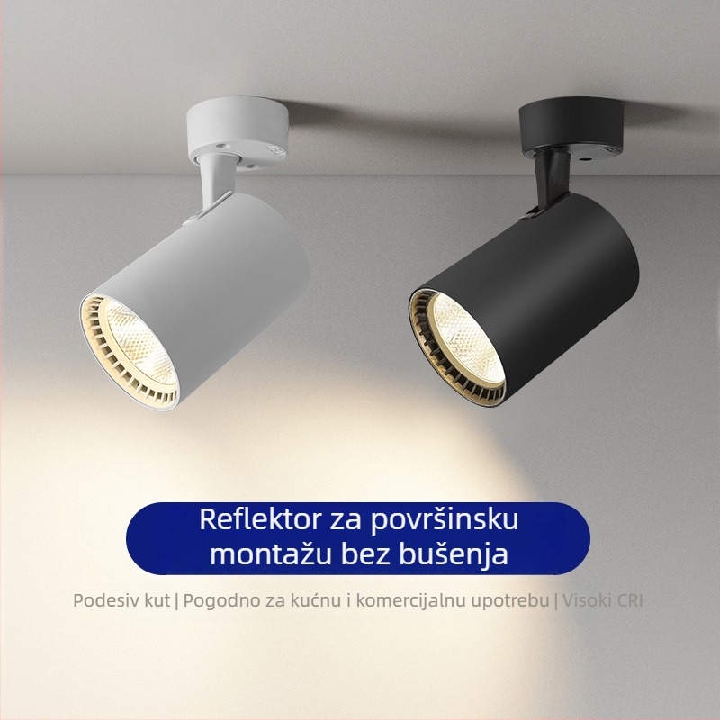Stropno LED spot svjetlo na tračnici s podesivim kutem, za dnevni boravak i izložbene prostore