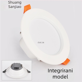 LED ugrađeni downlight za strop, 75 mm otvor, aluminijsko kućište, protiv magle, protiv odsjaja, dnevni boravak