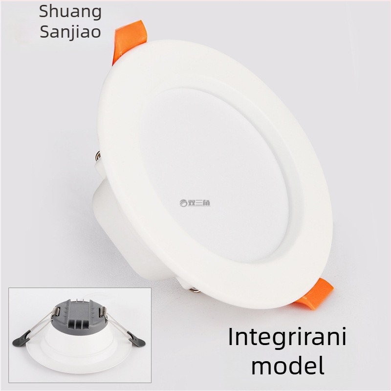 LED ugrađeni downlight za strop, 75 mm otvor, aluminijsko kućište, protiv magle, protiv odsjaja, dnevni boravak