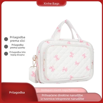 Torba za pohranu knjiga s šivanjem dizajna, zaštita od prašine, prijenosna, kubični oblik, poliester.