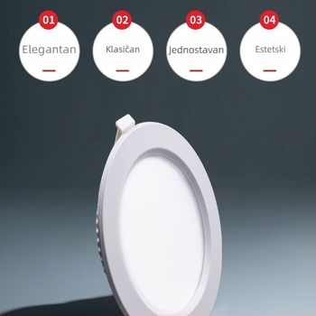 IoT LED ugrađeni downlight visoke učinkovitosti, 3–4 inča, za ulaz i hodnik, sa radar senzorom