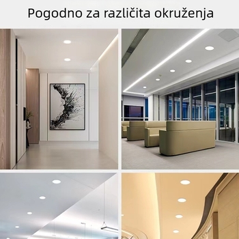 Izvorno ugrađena LED stropna svjetiljka za dnevni boravak, ultra-tanki downlight, Hao Yi serija