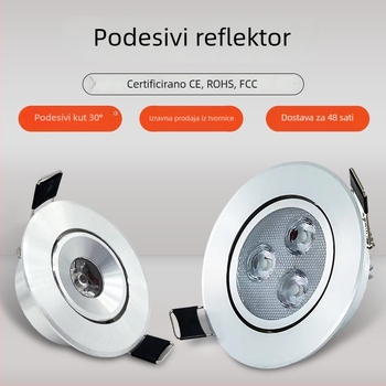LED ugradna plafonska svjetiljka, 5W COB spot svjetlo za pozadinsku zidnu površinu