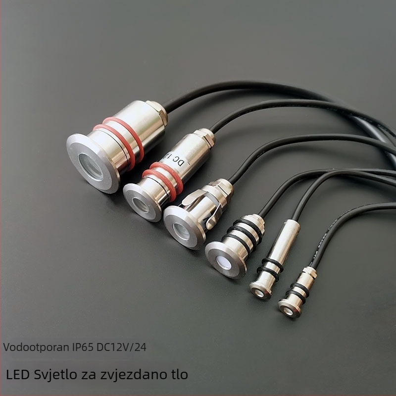 Vanjski LED spot od nehrđajućeg čelika, vodootporan, ugradbeni mini dizajn, niskonaponski 12–24V