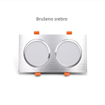LED dvostruko-glavi ugrađeni kvadratni downlight, 10x20 cm