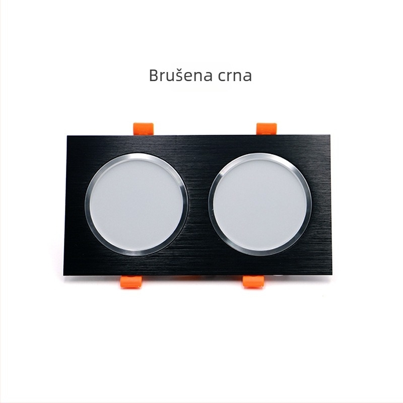 LED dvostruko-glavi ugrađeni kvadratni downlight, 10x20 cm