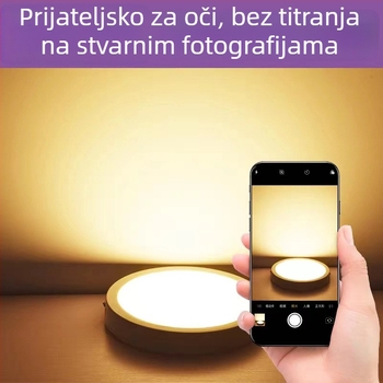 Izuzetno tanak površinski montirani downlight panel za strop, kvadratni ili kružni oblik, 12W/18W/24W, 3000–6000K