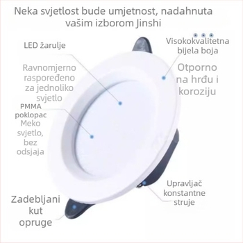 Jinshi Lighting GOPO LED ugradni downlight A6LED, 5-24W