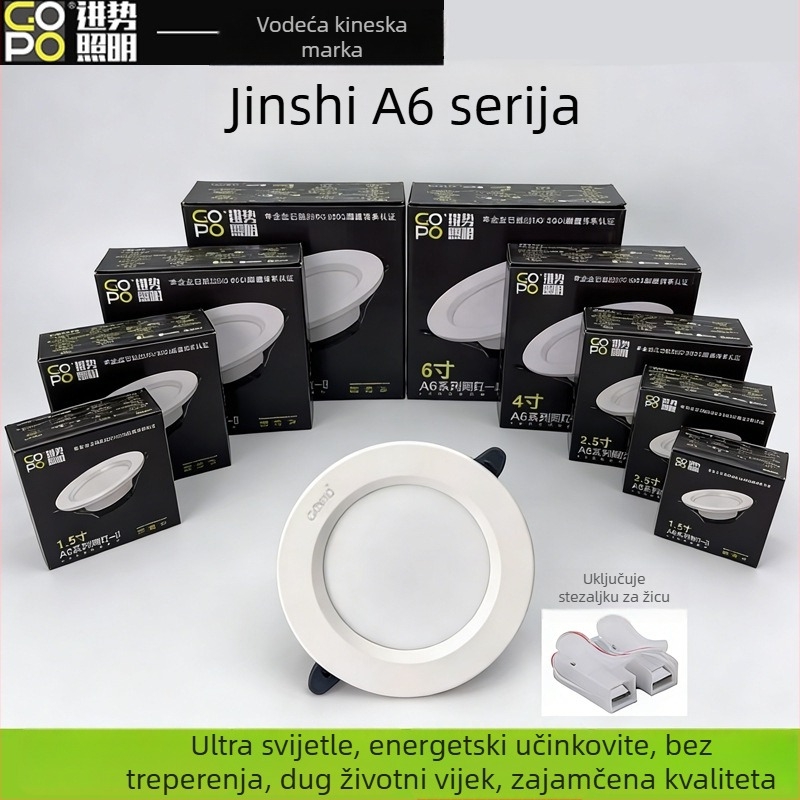 Jinshi Lighting GOPO LED ugradni downlight A6LED, 5-24W