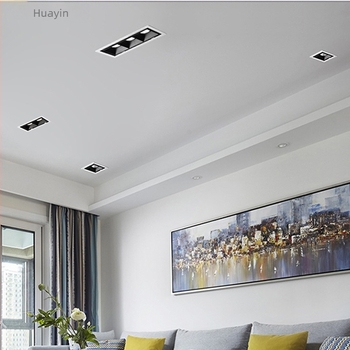 LED ugradno svjetlo s anti-refleksnim učinkom, dvostruka glava, 10W/20W/30W, kvadratna rešetka za dnevnu sobu