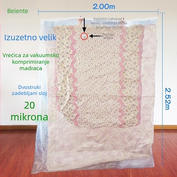 Bert Extra velika vaku torba za madrac s pumpom, PA+PE materijal, prilagodljiva debljina