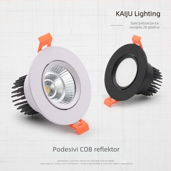 Ugrađene COB LED plafonske downlight svjetiljke s anti-sjajnim učinkom pranja zida, za hotele i kućnu upotrebu, set od 75 komada