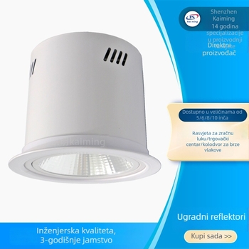 LED kvadratni površinski downlight 50W, 60W spot za hodnike i pješačke mostove