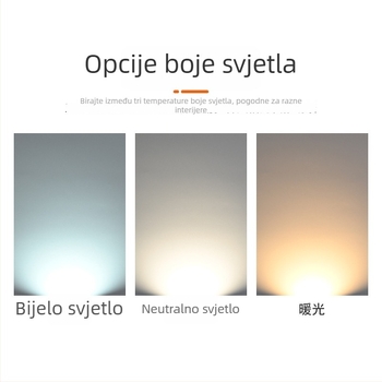 Izuzetno tanak površinski downlight, kvadratno četiri glave, dvostrano svjetlo s rešetkom, anti-odsjaj, za dnevnu sobu i spavaću sobu, pametno upravljanje, bez glavnog svjetla