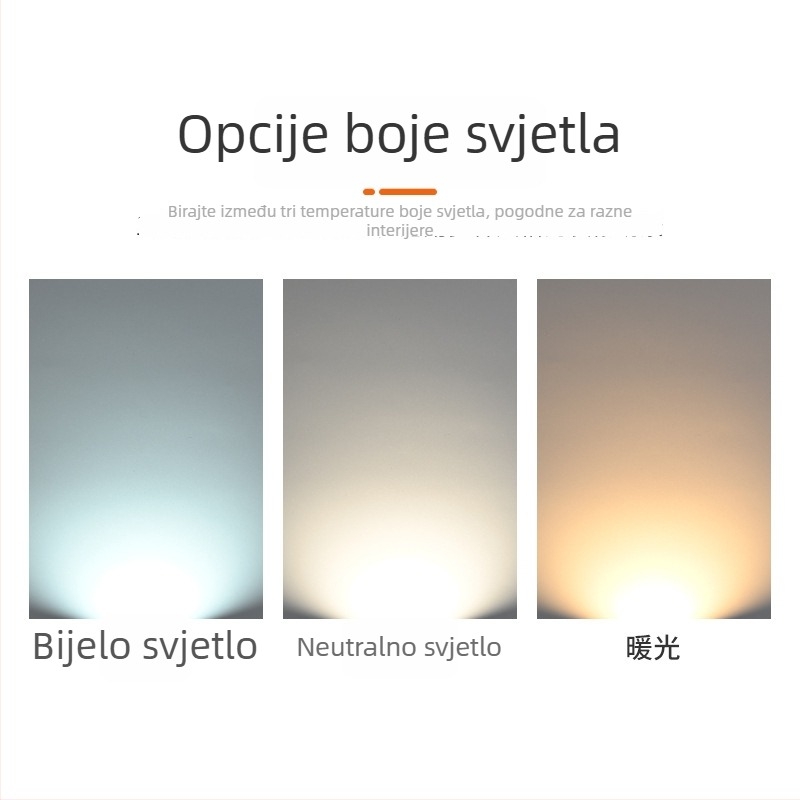 Izuzetno tanak površinski downlight, kvadratno četiri glave, dvostrano svjetlo s rešetkom, anti-odsjaj, za dnevnu sobu i spavaću sobu, pametno upravljanje, bez glavnog svjetla