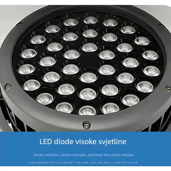 Vanjska LED lampa zakopana s podesivim kutem, poluzemna ugradnja za parkove i osvjetljenje stabala