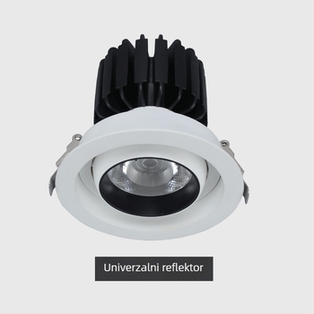 LED ugrađeni COB Bullseye spot rasvjeta, 20W–30W, za izloge odjeće i prostore izložbe, montirana na strop