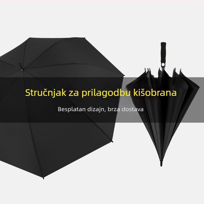 Prilagođene digitalno otisnute golf kišobrane veličine 27, 30 i 34 inča s logom za promotivne darove