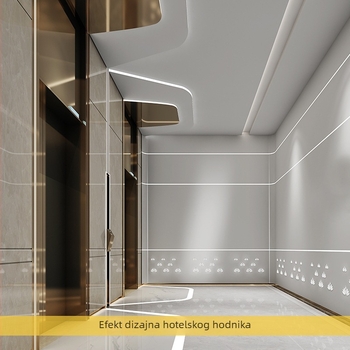 LED silikon LED traka, fleksibilno linearno svjetlo, ugrađeni aluminijski kanal, rasvjeta za dnevni boravak