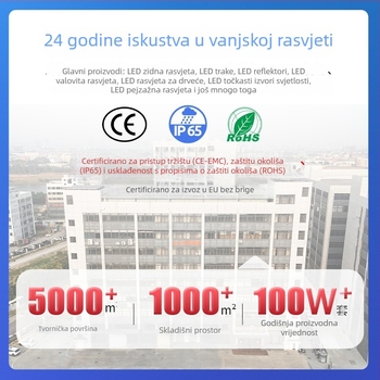 Vanjsko linearno LED osvjetljenje – vodootporni linearni reflektori za fasadu zgrade, višebojno vanjsko osvjetljenje natpisa, 24V LED