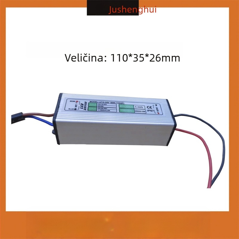LED niskonaponsko vodootporno napajanje za pogon reflektora i podvodnih svjetala, izolirani tip, ulaz DC12V/DC24V